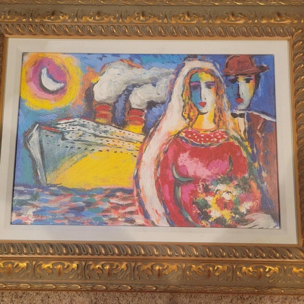 Canvas Framed “Midnight Cruise” Zamy Steynovitz Seriolithograph 320/350